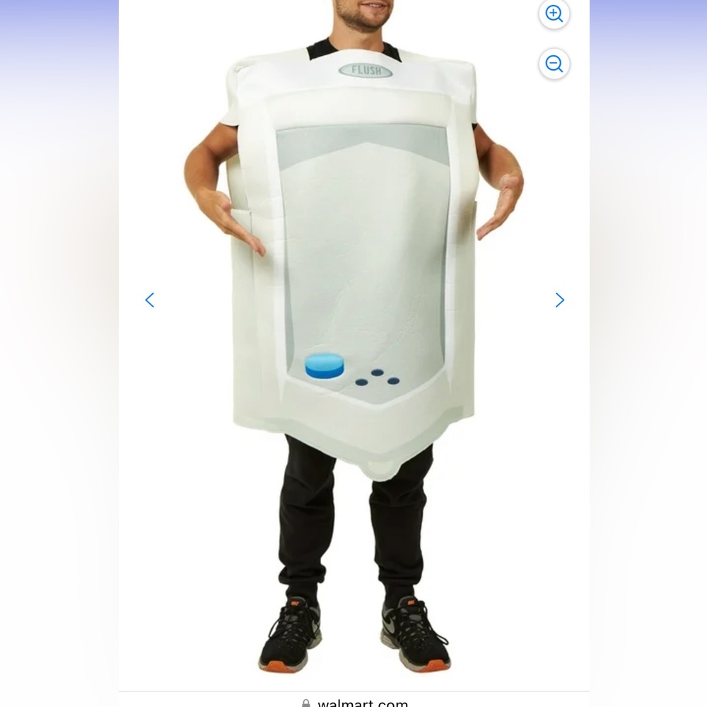 Hauntlook Lean Mean Latrine Halloween Costume Funny Urinal & Toilet Humor Outfit